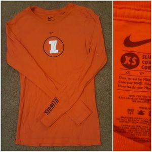 Nike University of Illinois Orange Top